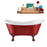 62" Streamline N1021ORB-IN-WH Clawfoot Tub and Tray With Internal Drain