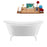 67" Streamline N1081WH-IN-ORB Clawfoot Tub and Tray With Internal Drain