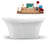 59" Streamline N1660BNK Freestanding Tub and Tray with Internal Drain