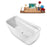 67" Streamline N1721BNK Freestanding Tub and Tray With Internal Drain