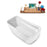 67" Streamline N1721WH Freestanding Tub and Tray With Internal Drain