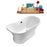 60" Streamline N200ORB Soaking Freestanding Tub and Tray With External Drain