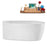 59" Streamline N2080BNK Freestanding Tub and Tray With Internal Drain