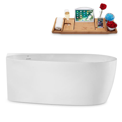 59" Streamline N2080CH Freestanding Tub and Tray With Internal Drain
