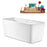 59" Streamline N2140ROB Freestanding Tub and Tray With Internal Drain