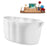 59" Streamline N2160ROB Freestanding Tub and Tray With Internal Drain