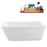 60'' Streamline N250ORB Freestanding Tub and Tray With Internal Drain