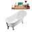 55" Streamline N343BNK-ORB Clawfoot Tub and Tray With External Drain