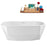 63'' Streamline N630ORB Freestanding Tub and Tray With Internal Drain