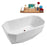 63'' Streamline N630ORB Freestanding Tub and Tray With Internal Drain
