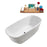 59'' Streamline N670BL Freestanding Tub and Tray With Internal Drain